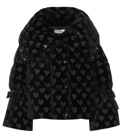 Fendi Velvet Down Jacket