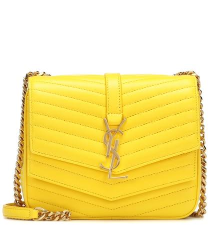 Saint Laurent Small Suplice Leather Shoulder Bag