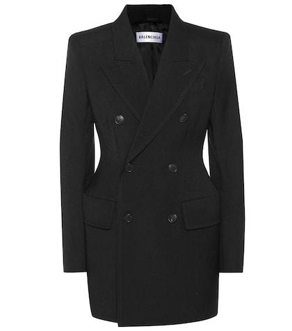 Balenciaga Hourglass Wool Blazer