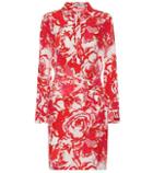 Roberto Cavalli Floral-printed Silk Minidress