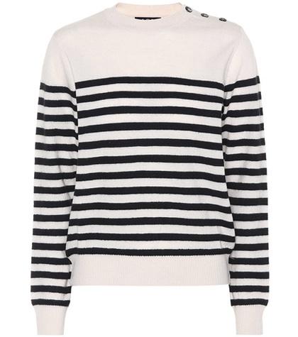 A.p.c. Petra Striped Wool Sweater