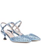 Lele Sadoughi Glitter Slingback Pumps