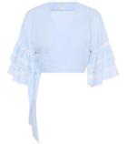 Tod's Striped Seersucker Blouse