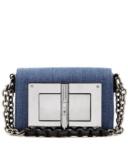Tom Ford Natalia Small Denim Shoulder Bag