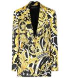 Versace Printed Silk Twill Blazer