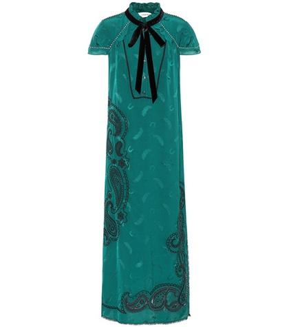 Balenciaga Embroidered Midi Dress