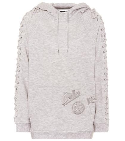 Mcq Alexander Mcqueen Embellished Cotton-blend Hoodie