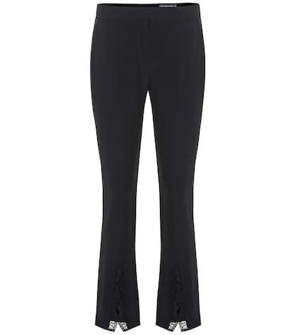 Stella Mccartney Slashed Hem Crêpe Pants