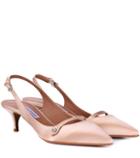Gucci Layton Satin Sling-back Pumps