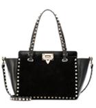 Valentino Valentino Garavani Rockstud Leather And Suede Tote