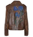 Golden Goose Deluxe Brand Painted Leather Jacket