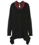 Stuart Weitzman Wool Sweater With Silk Scarf