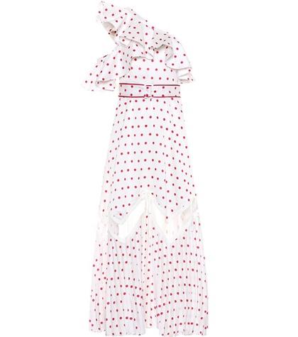Self-portrait Satin Polka-dot Dress