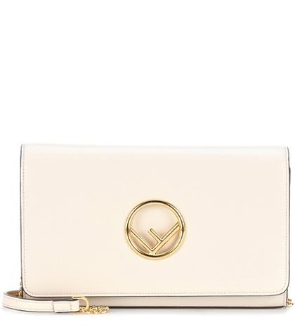 Melissa Odabash Wallet On Chain Leather Shoulder Bag