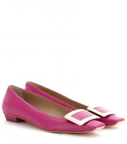 Roger Vivier Belle Vivier Patent Leather Ballerinas