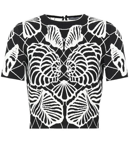 Alexander Mcqueen Jacquard Knit Top