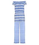 Lemlem Freya Embroidered Cotton Off-the-shoulder Jumpsuit