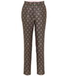 Valentino Floral Brocade Tailored Pants