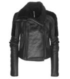 Tory Burch Biker Shearling And Leather Jacket