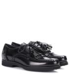 Versace Leather Derby Shoes