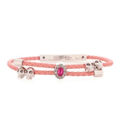 Polo Ralph Lauren Friendship Skull Leather Bracelet