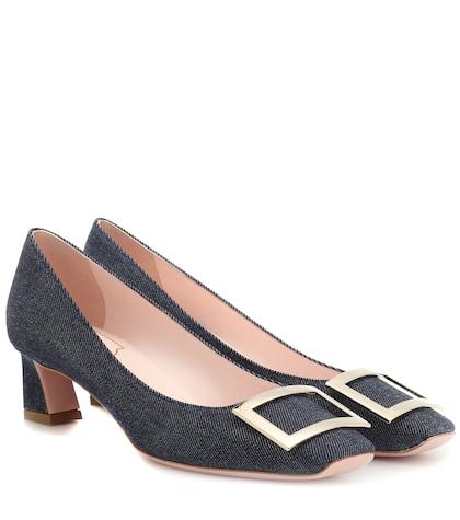 Roger Vivier Trompette 45 Denim Pumps