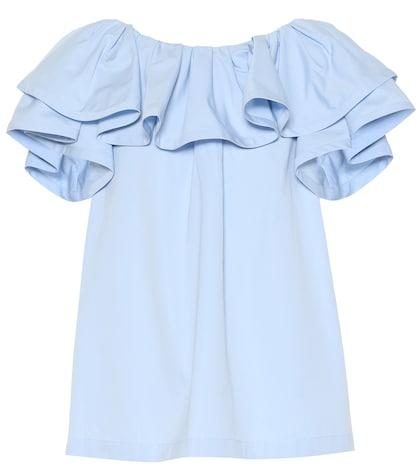Marc Jacobs Ruffled Cotton Poplin Top
