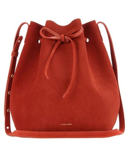 Vetements Bucket Suede Crossbody Bag