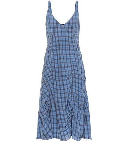 Acne Studios Checked Midi Slip Dress