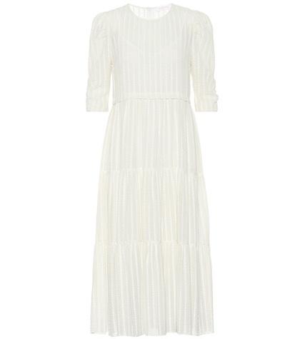 See By Chlo Striped Cotton-blend Dress