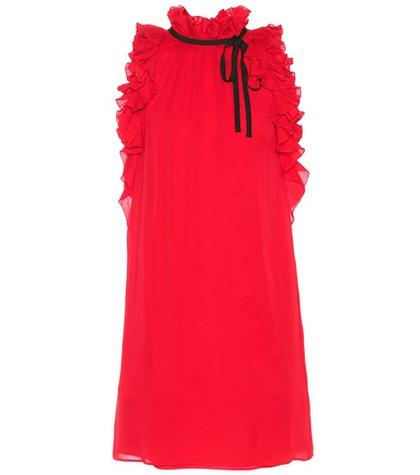 Gucci Silk-crêpe Minidress