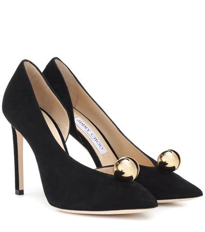 Jimmy Choo Sadira 100 Suede Pumps