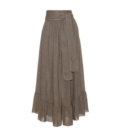 Jardin Des Orangers Wool-blend Skirt