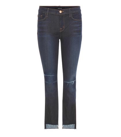 J Brand Cropped Mid-rise Jeans