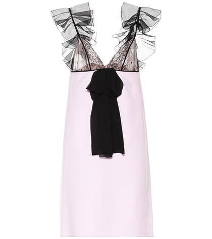 Roger Vivier Crêpe Minidress