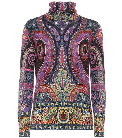 Etro Printed Wool-blend Shirt