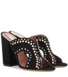 Tabitha Simmons Celia Embellished Suede Mules