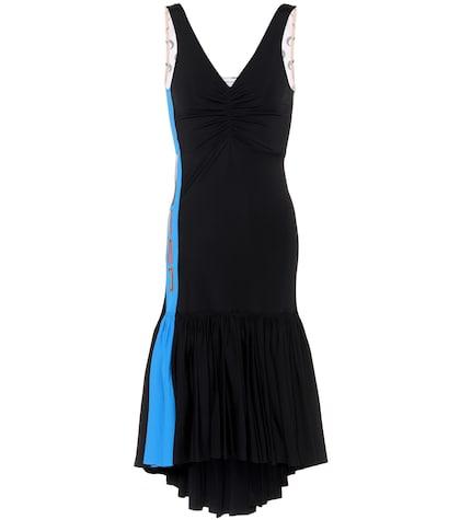 Marine Serre Asymmetric Stretch-jersey Dress