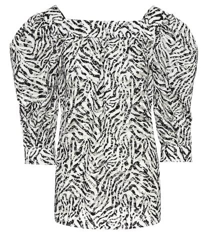 Dundas Devoré Lace Top