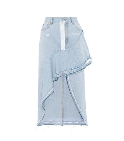 Off-white Denim Skirt