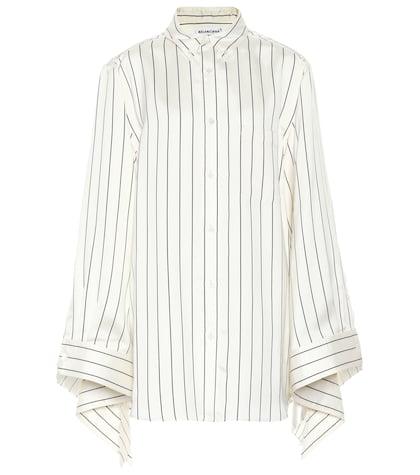 Balenciaga Striped Silk Shirt