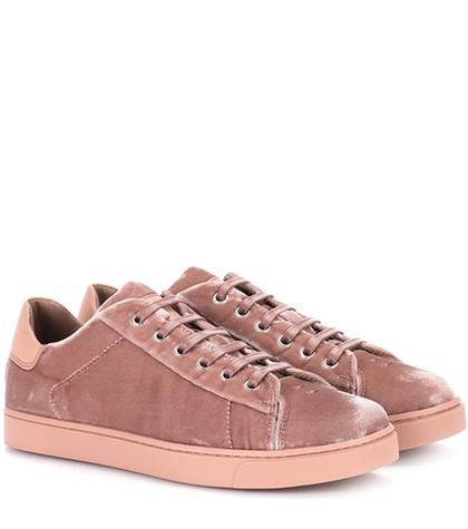 Gianvito Rossi Low Loft Velvet Sneakers