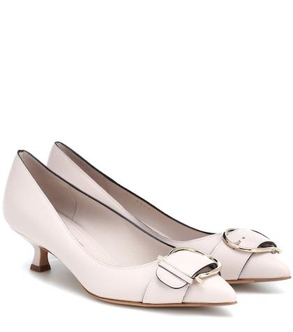 Salvatore Ferragamo Bione 70 Leather Pump