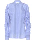 Victoria Victoria Beckham Striped Cotton Poplin Shirt