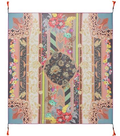 Etro Bead-embellished Silk Scarf