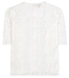 Marc Jacobs Embroidered Cotton Blouse