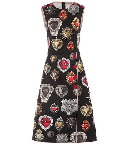 Roger Vivier Printed Stretch-cotton Dress