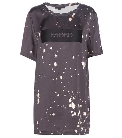 Oscar De La Renta Printed Satin Top