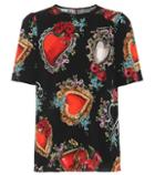 Dolce & Gabbana Printed Stretch Silk Top