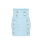 Balmain Cotton-blend Tweed Miniskirt